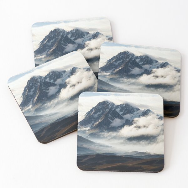 Item preview, Snow Cloudy Mountain designed and sold by Miguel's AI Store.