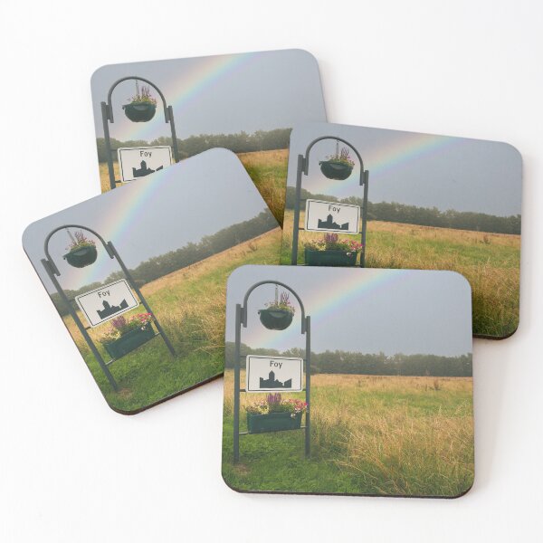 Item preview, Municipality Foy name plate sign decorated with flowers and rainbow designed and sold by svanaerschot.