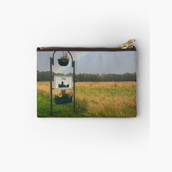 Item preview, Municipality Foy name plate sign decorated with flowers and rainbow designed and sold by svanaerschot.