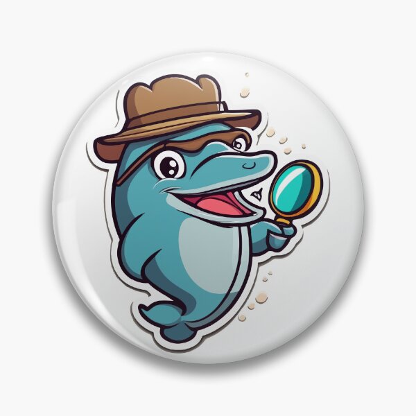 Item preview, Detective Dolphin Cartoon Adventure designed and sold by NiftyWrx.