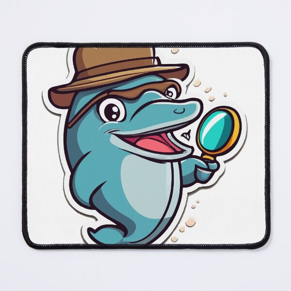 Item preview, Detective Dolphin Cartoon Adventure designed and sold by NiftyWrx.