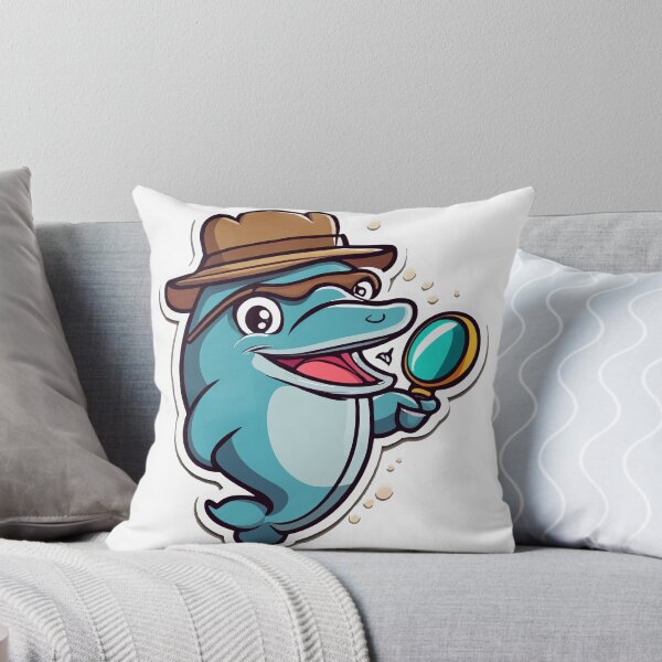 Item preview, Detective Dolphin Cartoon Adventure designed and sold by NiftyWrx.