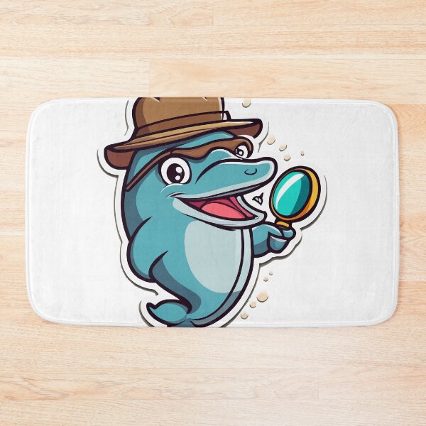 Item preview, Detective Dolphin Cartoon Adventure designed and sold by NiftyWrx.