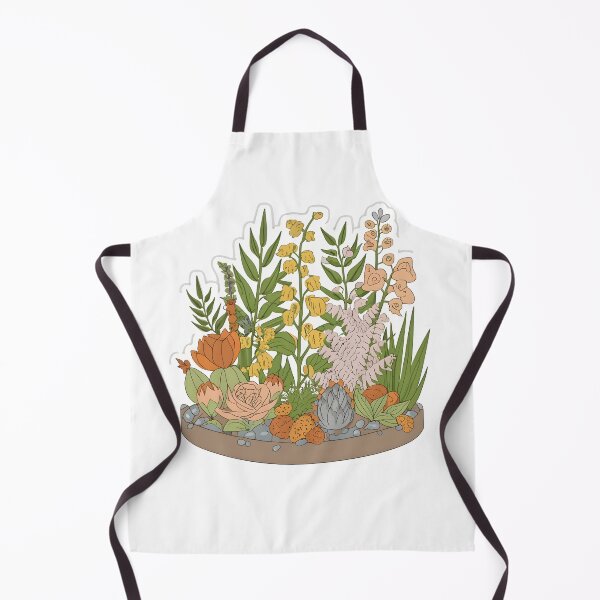 Item preview, botanical garden scene with intricately detailed flowers, plants,, and foliage. sticker designed and sold by ArtshirtGroup.