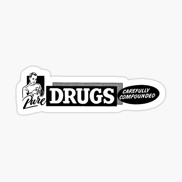 Pure Drugs Carefully Compounded Sticker