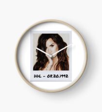 Demi Lovato Polaroid Edit Clock