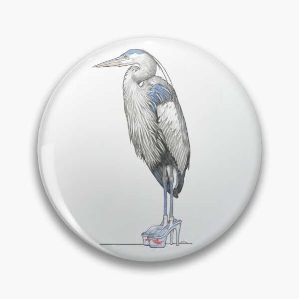 Item preview, Great Blue Heron in Aquarium Platform Heels designed and sold by JimsBirds.