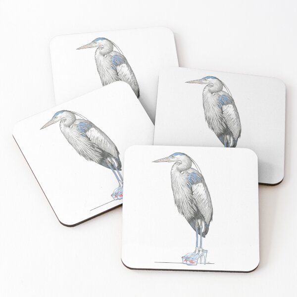 Item preview, Great Blue Heron in Aquarium Platform Heels designed and sold by JimsBirds.