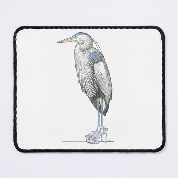 Item preview, Great Blue Heron in Aquarium Platform Heels designed and sold by JimsBirds.
