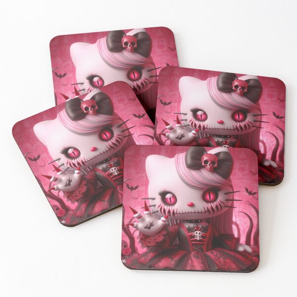 Artikelvorschau, Gruseliges Kätzchen, Kawaii Gothic entworfen und verkauft von Spooky Witch Dream.