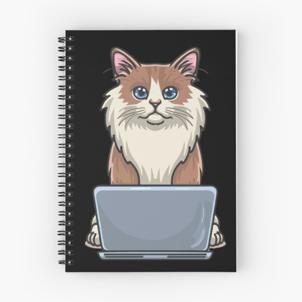 Item preview, Ragdoll with laptop designed and sold by Blemenowo.