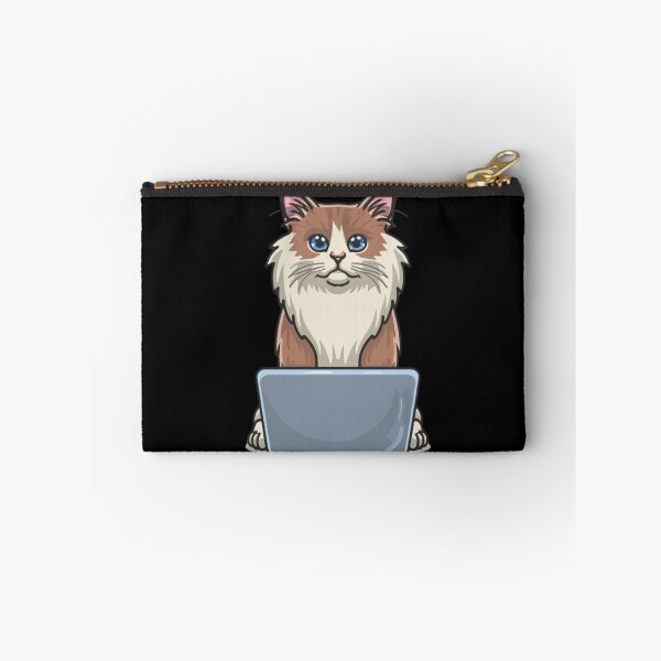 Item preview, Ragdoll with laptop designed and sold by Blemenowo.