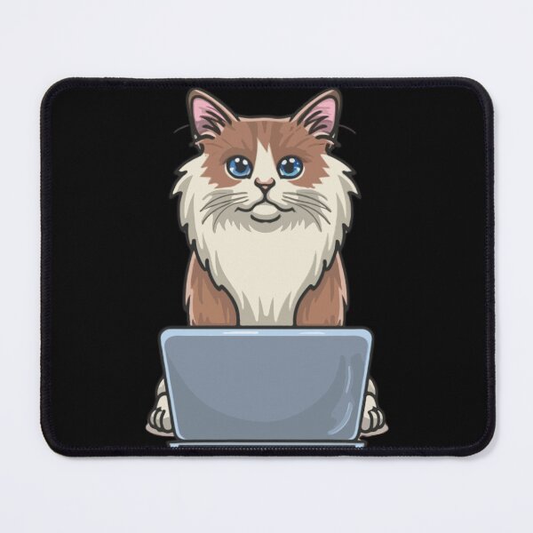 Item preview, Ragdoll with laptop designed and sold by Blemenowo.