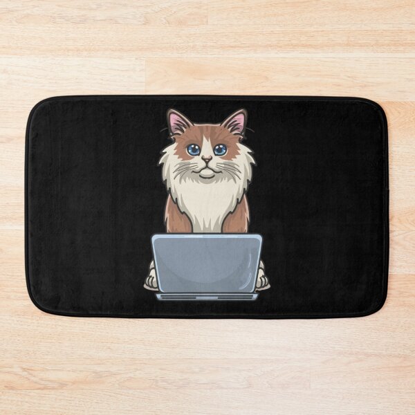 Item preview, Ragdoll with laptop designed and sold by Blemenowo.