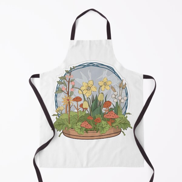 Item preview, botanical garden scene with intricately detailed flowers. plants, and foliage. sticker designed and sold by ArtshirtGroup.