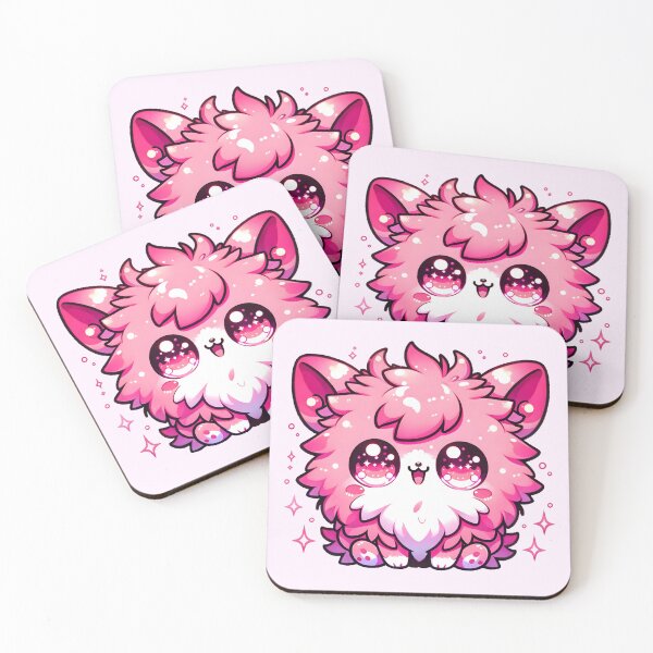 Item preview, Adorable Pink Fluffy Anime Creature designed and sold by Unitepeople.