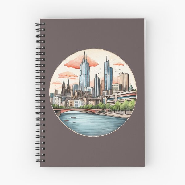 Item preview, skyscaper city river designed and sold by Lexicon-Looks.