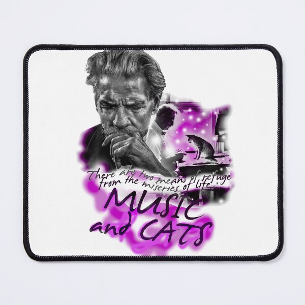 Item preview, Albert Schweitzer music and cats art designed and sold by differenttings.