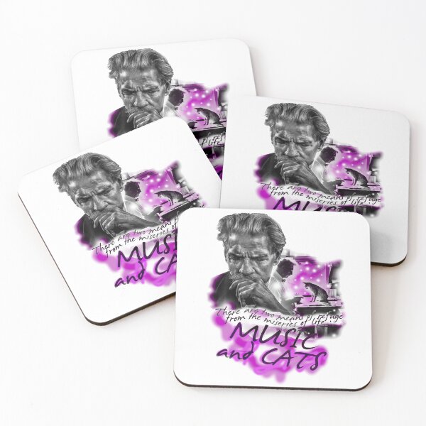 Item preview, Albert Schweitzer music and cats art designed and sold by differenttings.