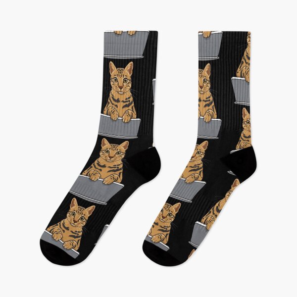 Item preview, Bengal Cat with laptop designed and sold by Blemenowo.