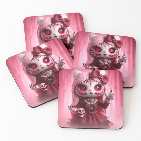 Artikelvorschau, Gruseliges Kätzchen, Kawaii Gothic entworfen und verkauft von Spooky Witch Dream.