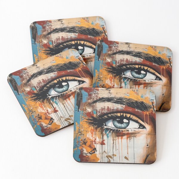 Item preview, Graffiti Art Eye Painting designed and sold by ArtsyWishy.