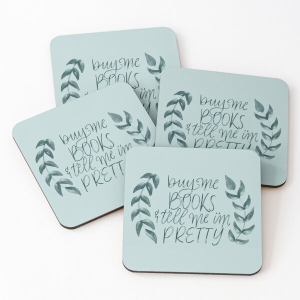 Item preview, Watercolor Leaves Buy Me Books And Tell Me I’m Pretty  designed and sold by serafineaandd.