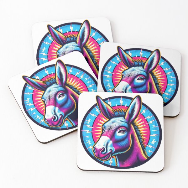 Item preview, donkey Funny animal emblem   designed and sold by Expressions-Sel.