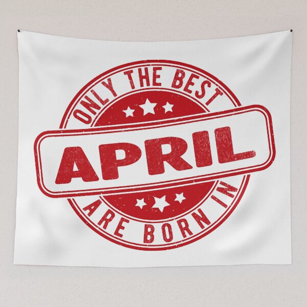Item preview, only the best are born in april designed and sold by HB Shirts.