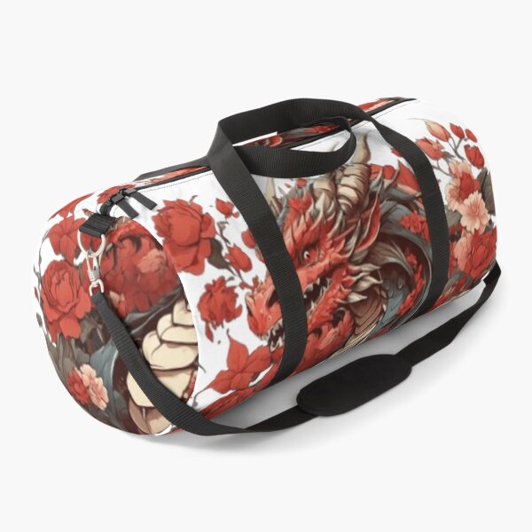 Item preview, anime red dragon red flowers designed and sold by martin max.