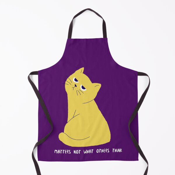 Item preview, Illustrated design with a yellow cat and a text - Matters not what others think designed and sold by SweetLimeShop.