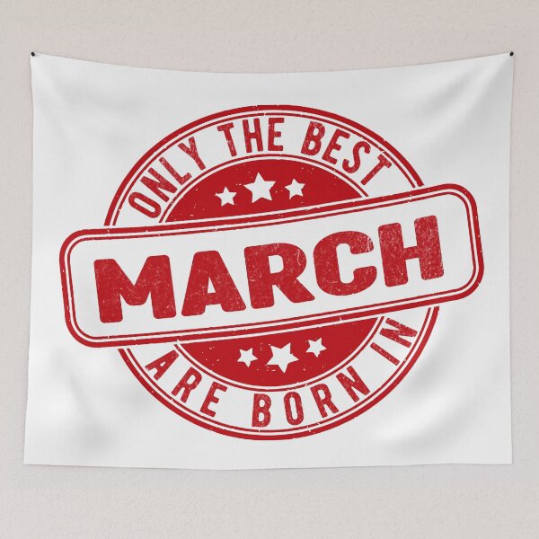Item preview, only the best are born in march designed and sold by HB Shirts.