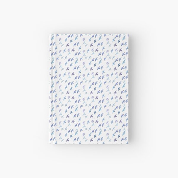 Phoebe – Blue & Purple on White Hardcover Journal