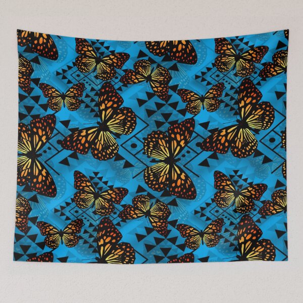 Item preview, Light Blue / Black  / Fire Color Native Butterfly 2024 designed and sold by JMWCD.