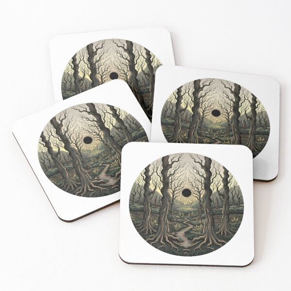 Item preview, Copy of A haunting depiction of a forest at twilight, with intricate details in the foliage and shadows. designed and sold by ArtshirtGroup.