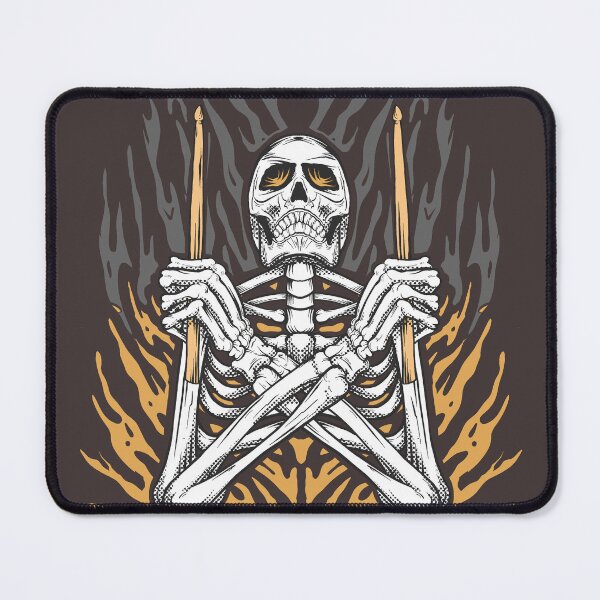 Item preview, skeleton with stick drum and fire designed and sold by Pacebreaker_.