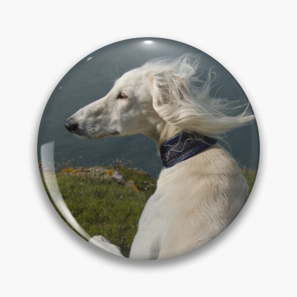 Item preview, Saluki on guard with wind in hair. designed and sold by sandyprints.