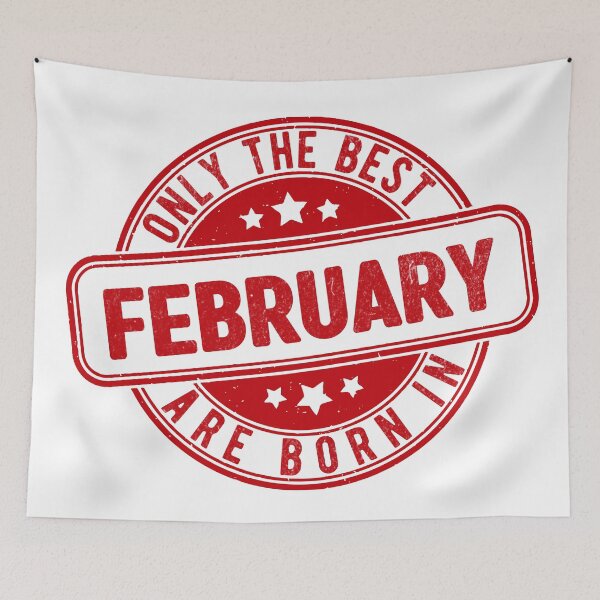 Item preview, only the best are born in february designed and sold by HB Shirts.