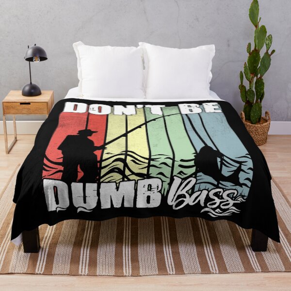 Item preview, Don't Be A Dumb Bass Funny quote Fishing Dad Jokes designed and sold by Ouzgane.