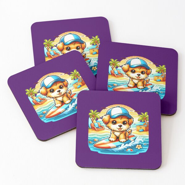 Item preview, Luky the surfer dog. designed and sold by moni0490.