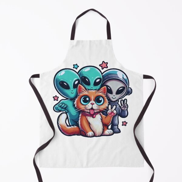 Item preview, Funny Cat Selfie Whit Aliens Cat Lover Ufo Spaceship Funny Aliens designed and sold by SlocifieShop.