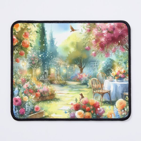 Item preview, Whimsical Garden Tea Party Amidst Floral Splendor designed and sold by Vitalka-uk.