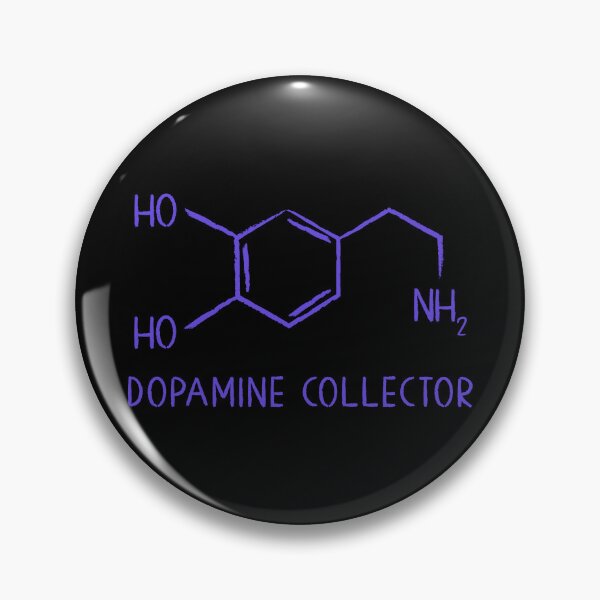 Aperçu de l'œuvre Structure moléculaire du neurotransmetteur dopaminergique collecteur de dopamine créée et vendue par Szkicerka.