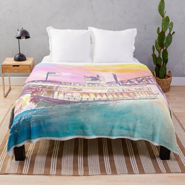 Item preview, Mississippi Steamboat Cruising on Ol Man River into Sunset designed and sold by artshop77.