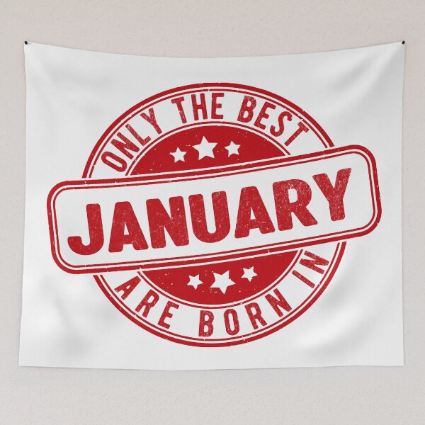 Item preview, only the best are born in january designed and sold by HB Shirts.