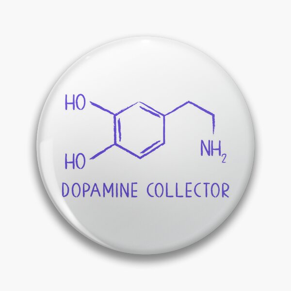 Aperçu de l'œuvre Structure moléculaire du neurotransmetteur dopaminergique collecteur de dopamine créée et vendue par Szkicerka.