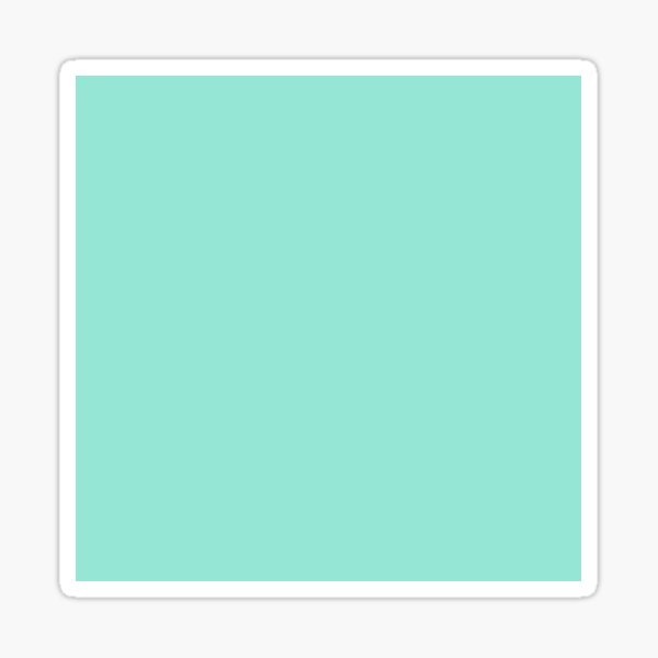 Light Mint Teal Sticker
