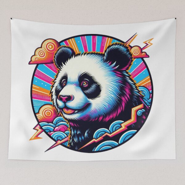 Item preview, Funny animal emblem Panda designed and sold by Expressions-Sel.