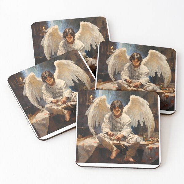 Item preview, the sitting angel - Angel designed and sold by SanctaTrinitas.