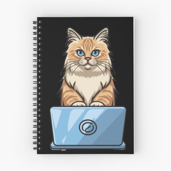 Item preview, Birman with laptop designed and sold by Blemenowo.